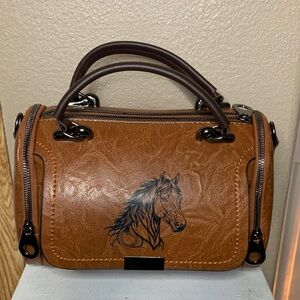 Western Horse Crossbody Handbag